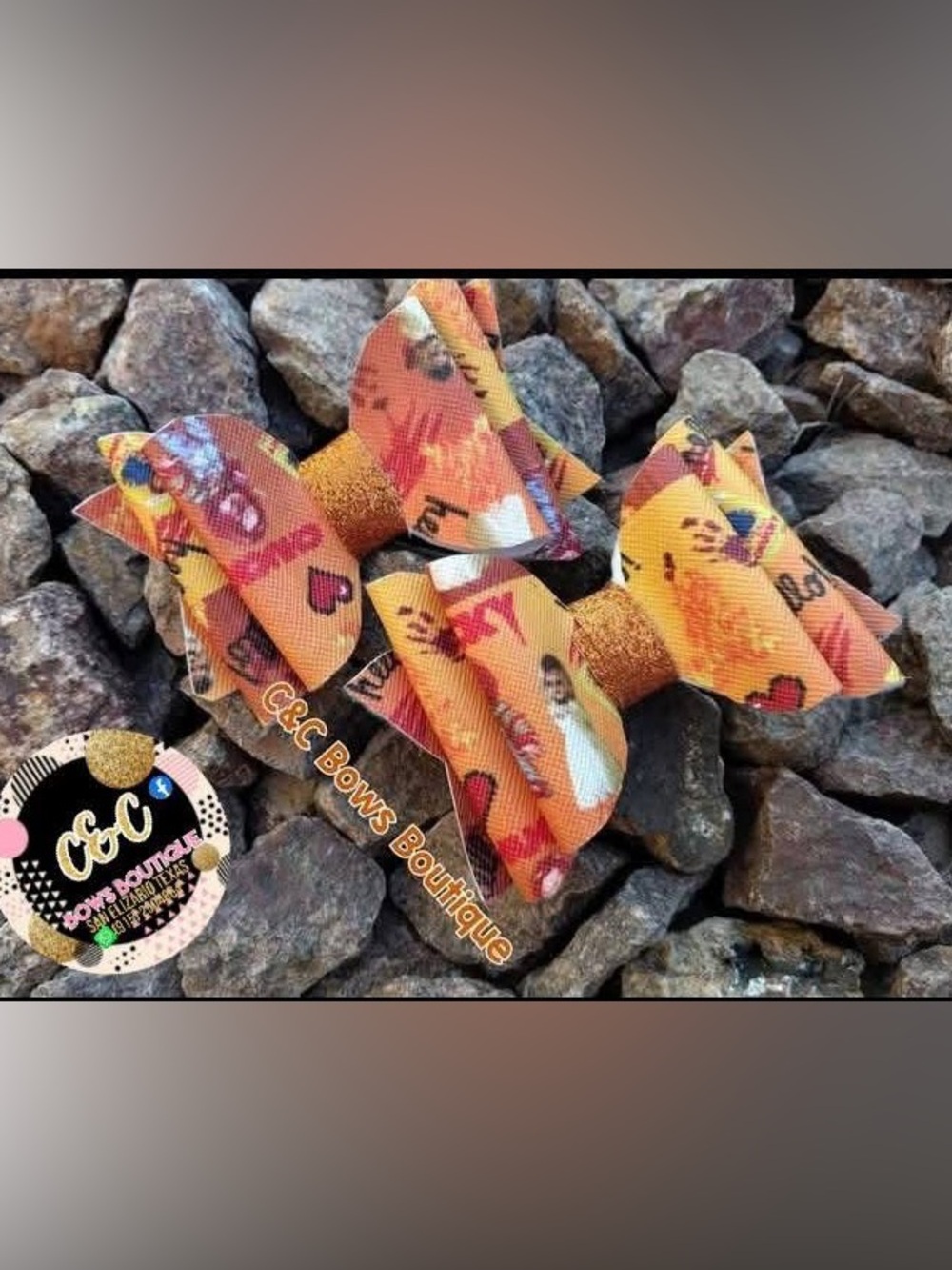 Set of 2 Handmade Chucky Horror Pigtail Hair Bows -